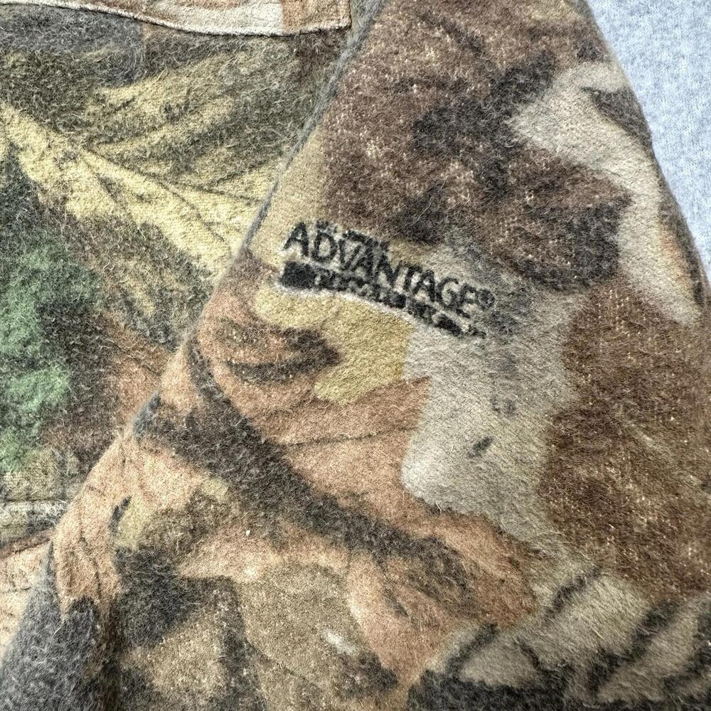 Vintage Woolrich Shirt Mens XL Long Camo Advantage Flannel Button Up Hunting 90s - Picture 4 of 9